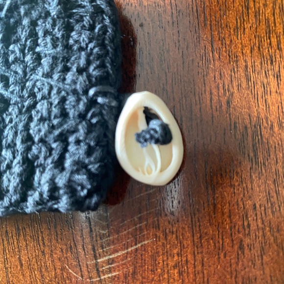 NWT Anthropologie Cocobelle Papua Shell Beaded Woven Bracelet Woman’s Black - Picture 6 of 9